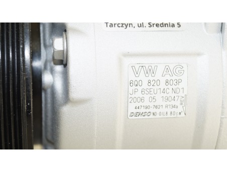AC Compressor AUDI SEAT SKODA VW 6Q0820803P 447190-7621