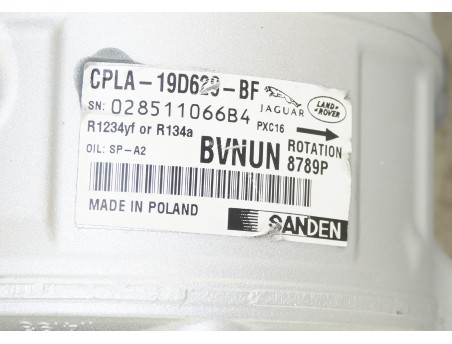 AC Compressor JAGUAR E-PACE F-TYPE XF XJ LAND ROVER DISCOVERY CPLA-19D629-BF
