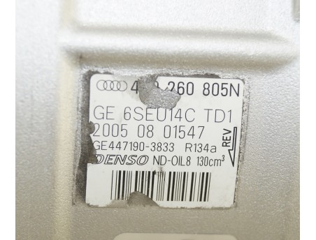 AUDI A4 B6 B7 B8 A5 A6 A8 Q5 SEAT EXEO 4F0260805N, 447190-3833 KOMPRESOR