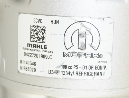 AC Compressor FIAT BRAVO II 500L LANCIA DELTA III 1.6 1.9 2.0 D 51988029