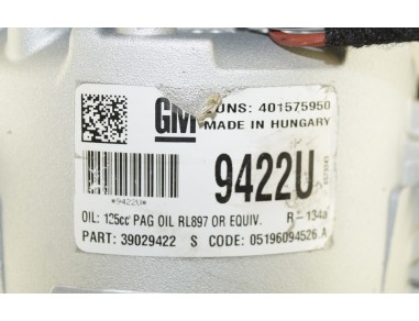 AC Compressor OPEL ASTRA J INSIGNIA A...