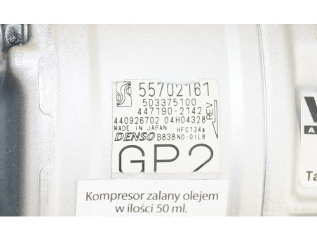 OPEL CORSA D FIAT DOBLO PUNTO ALFA ROMEO MITO 55702161 KOMPRESOR