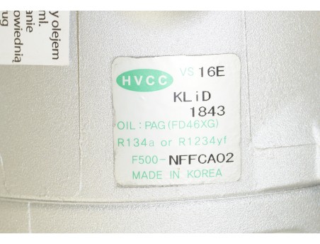 HYUNDAI TUCSON II KIA SPORTAGE IV 15- 1.7 CRDI F500-NFFCA02 KOMPRESOR