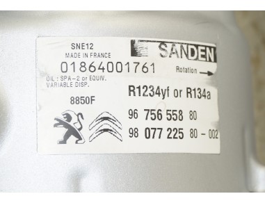 AC Compressor CITROEN C3 C4 DS4 DS5...