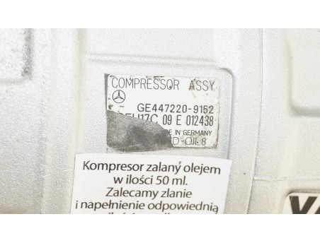 Klimakompressor MERCEDES S-KLASSE C-KLASSE CLK CLS CLC GL 447220-9152