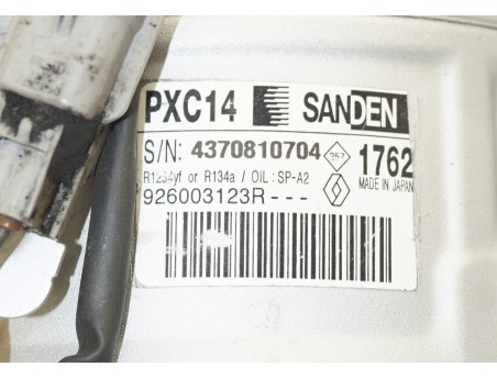 RENAULT MEGANE IV SCENIC IV KADJAR 15- 1.5 DCI 926003123R, PXC14-1762 KOMPRESOR