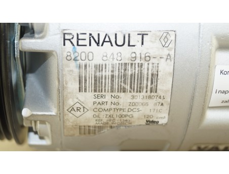 Klimakompressor TRAFIC MASTER MOVANO TALENTO NV300 PRIMASTAR 8200848916A