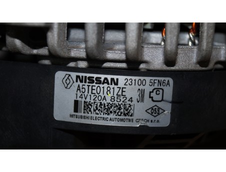 DACIA DUSTER II NISSAN MICRA V 23100 5FN6A ALTERNATOR NOWY