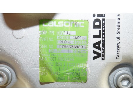 AC Compressor NISSAN ALMERA N15 95- 1.6 92600-1M016, 2H062-45010