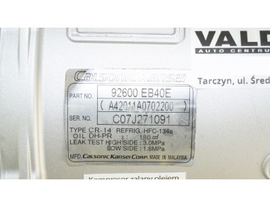 AC Compressor NISSAN NP300 NAVARA...