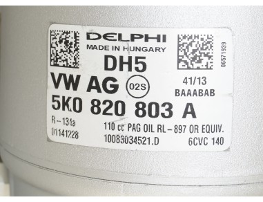 AC Compressor AUDI SEAT SKODA VW...