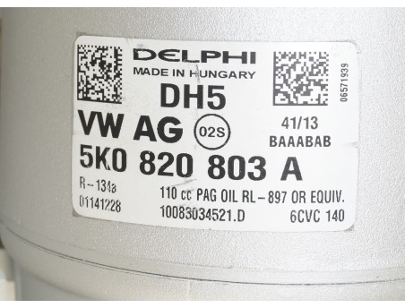 Klimakompressor AUDI SEAT SKODA VW 5K0820803A 01141228