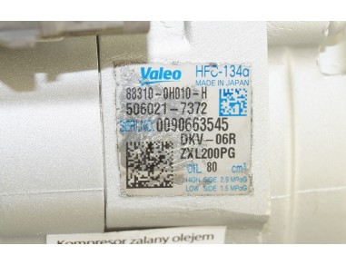 AC Compressor CITROEN C1 PEUGEOT 107...