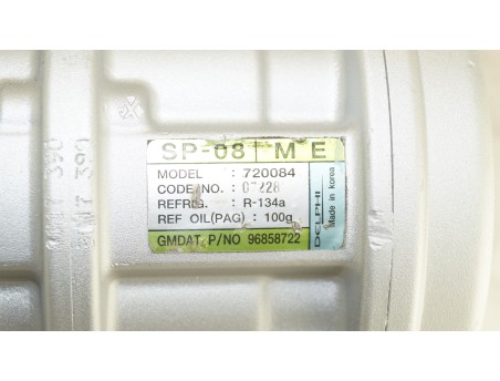 AC Compressor CHEVROLET MATIZ SPARK 05- 0.8 96858722