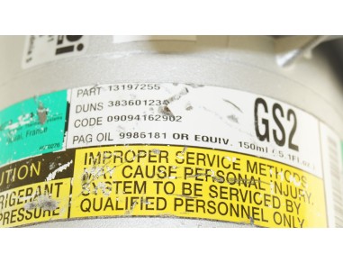 AC Compressor OPEL AGILA A 03- 1.0...