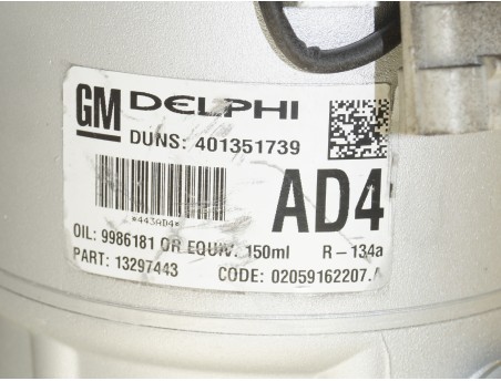 AC Compressor OPEL ASTRA H ZAFIRA B 04- 13297443