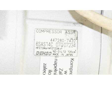 AC Compressor MERCEDES A-CLASS W176 B-CLASS W246 GLA CLA 447280-7432