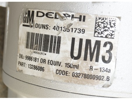 Klimakompressor OPEL ASTRA H ZAFIRA B 04- 13286086 UM3