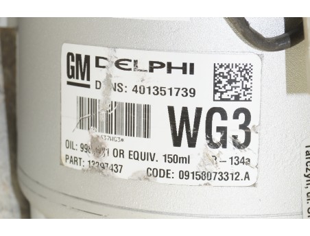 AC Compressor OPEL ASTRA G H ZAFIRA B MERIVA A 1.6 1.8 13297437 WG3