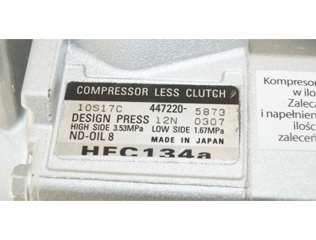 CHRYSLER VOYAGER IV JEEP CHEROKEE 2.5 2.8 CRD 447220-5873 KOMPRESOR