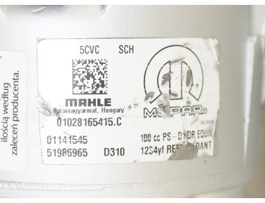 AC Compressor FIAT 500L TIPO 124...