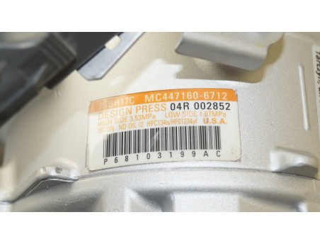 AC Compressor JEEP CHEROKEE V 14- 2.0 CRDI P68103199AC