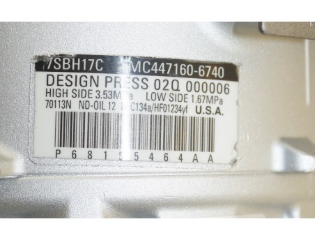 AC Compressor DODGE RAM PROMASTER 14- 3.0 3.6 P68155464AA