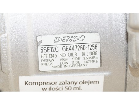 TOYOTA AURIS AVENSIS COROLLA RAV4 06- 2.0 2.2 D4D 447260-1256 KOMPRESOR