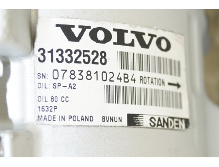AC Compressor VOLVO S60 S80 V60 V70 XC60 XC70 XC90 31332528