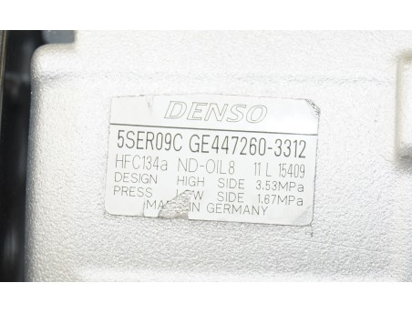 Klimakompressor TOYOTA AURIS YARIS DAIHATSU CHARADE VIII 447260-3312