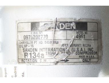 AC Compressor CHRYSLER SEBRING...