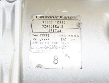 NISSAN JUKE 1.6 92600 1KA1B KOMPRESOR