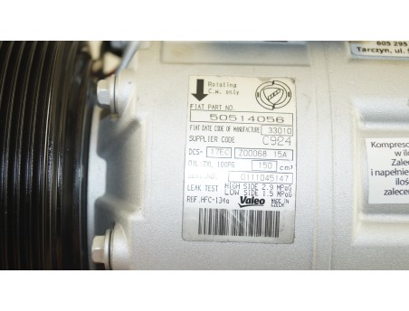AC Compressor ALFA ROMEO 159  09- 2.0 50514056