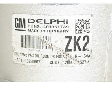 OPEL ASTRA J INSIGNIA A 13250607, ZK2...