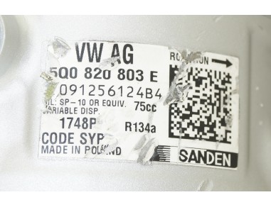 Klimakompressor AUDI SEAT SKODA VW...