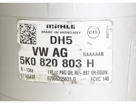 AC Compressor AUDI SEAT SKODA VW 5K0820803H 01141717
