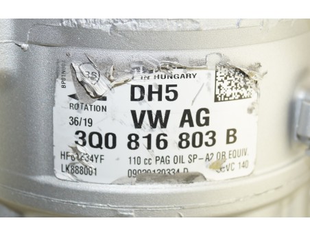 AC Compressor AUDI SEAT SKODA VW 3Q0816803B