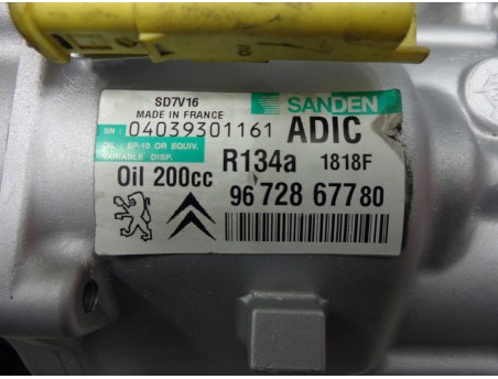 AC Compressor CITROEN JUMPY II FIAT SCUDO PEUGEOT EXPERT 9672867780