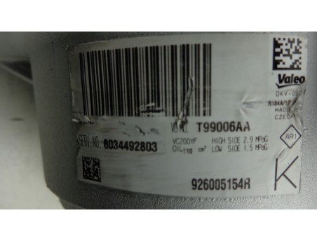 Klimakompressor DUSTER LOGAN II SANDERO II 926005154R