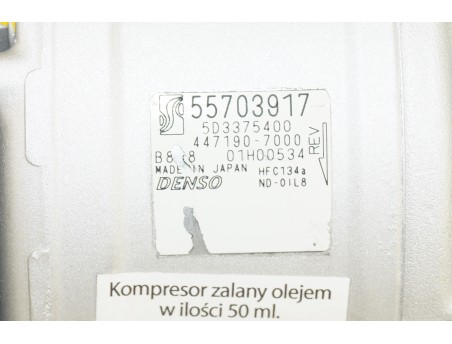 Klimakompressor FIAT DOBLO PUNTO EVO ALFA ROMEO MITO 06- 1.3 1.4 55703917