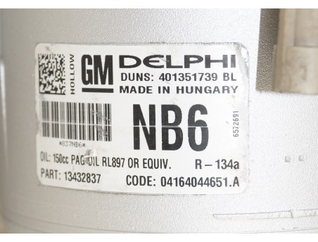 AC Compressor OPEL ASTRA H ZAFIRA B 13432837