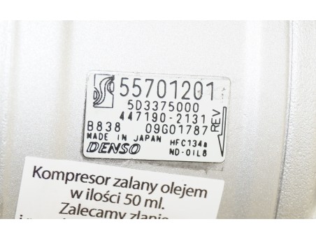 BRAVO II IDEA SEDICI MUSA SUZUKI SX4 55701201, 447190-2131 KOMPRESOR