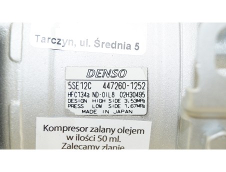 AC Compressor TOYOTA AURIS AVENSIS COROLLA RAV4 06- 2.0 2.2 447260-1252