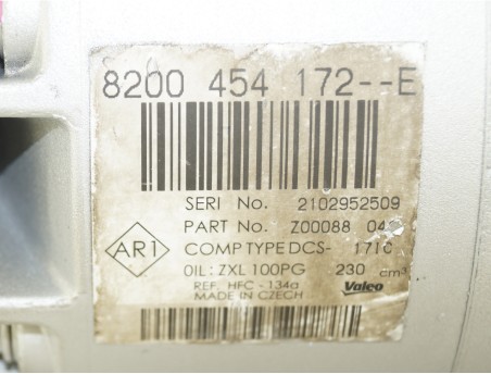 Klimakompressor NV400 PRIMASTAR VIVARO MASTER ESPACE IV TRAFIC 8200454172E