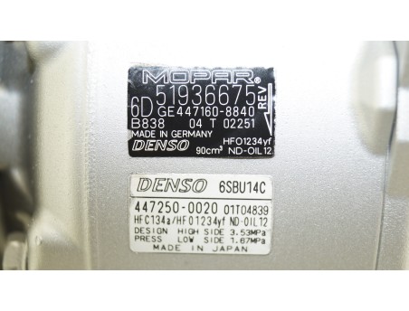 FIAT 500X JEEP RENEGADE 1.6 2.0 51936675 KOMPRESOR