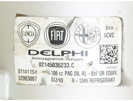 FIAT PANDA TIPO 500L 12- 1.6 1.3 D 52003007, 01141154 KOMPRESOR