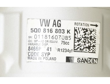 AC Compressor AUDI SEAT SKODA VW...