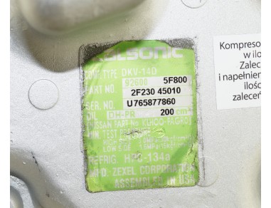 AC Compressor NISSAN MICRA II 1.0 1.3...
