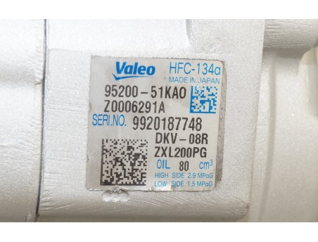 AC Compressor SUZUKI SPLASH OPEL AGILA 08- 1.0 1.2 95200-51KA0