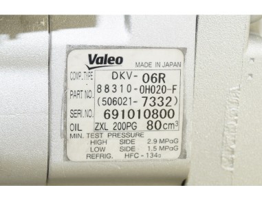 AC Compressor CITROEN C1 PEUGEOT 107...